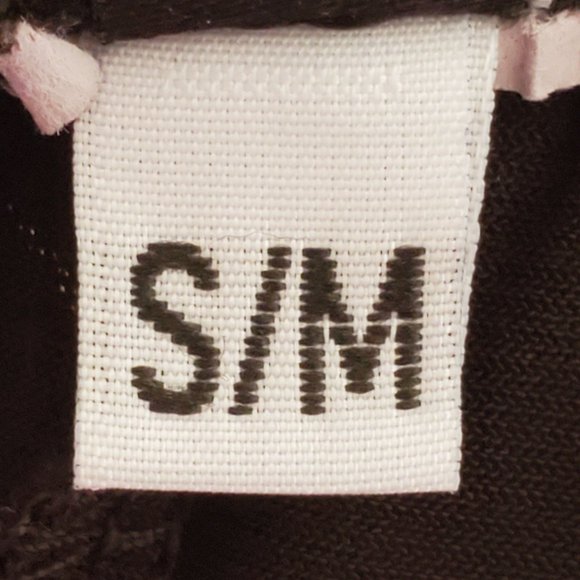 Onzie Black Polyester High Rise Tie Cuff Pull On Jersey Jogger Pants - Picture 5 of 7